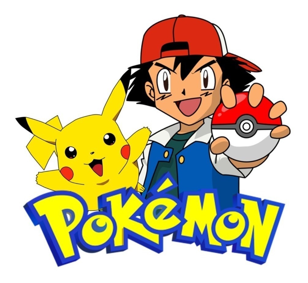 Illustration Pokémon avec Pikachu, Sacha qui tient une pokéball dirigée vers le lecteur