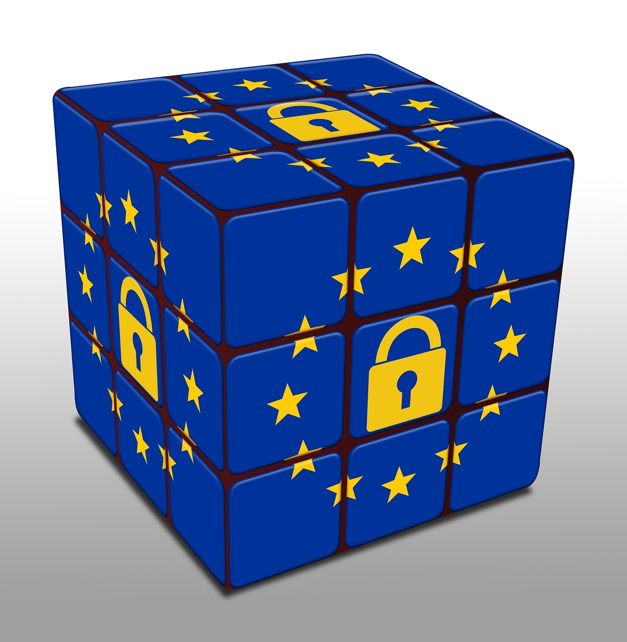 rubicube sécurité europe représentant la politique de sécurisation des données en espace européen