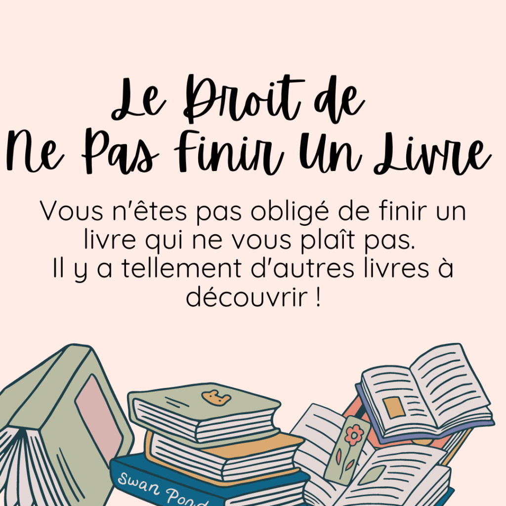 Le droit de ne pas finir un livre<br>droit du lecteur 3