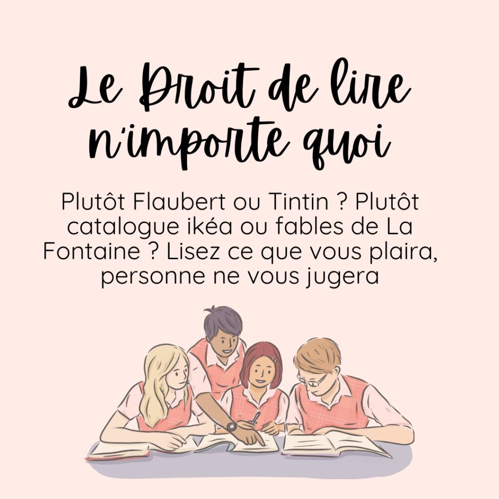 Le droit de lire n'importe quoi
Droit du lecteur 9